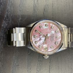 Rolex  Oyster 31mm Jubilee Pink Diamond Pearls Box Papers Buy Sale Trade Gold Scrap 10k 14k 24k Bills Patek Omega Breitling Le Coultre 