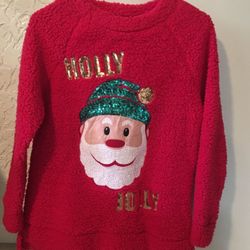 SANTA FLEECE TOP 🎅🏻 WITH SEQUINS