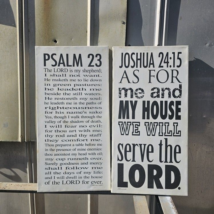 Bible Pslams 23 Decor Lord Jesus Joshua Rectangle