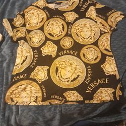 Versace Black And Gold 2x Shirt