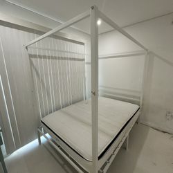 Full Size Bed Frame With Mattress 