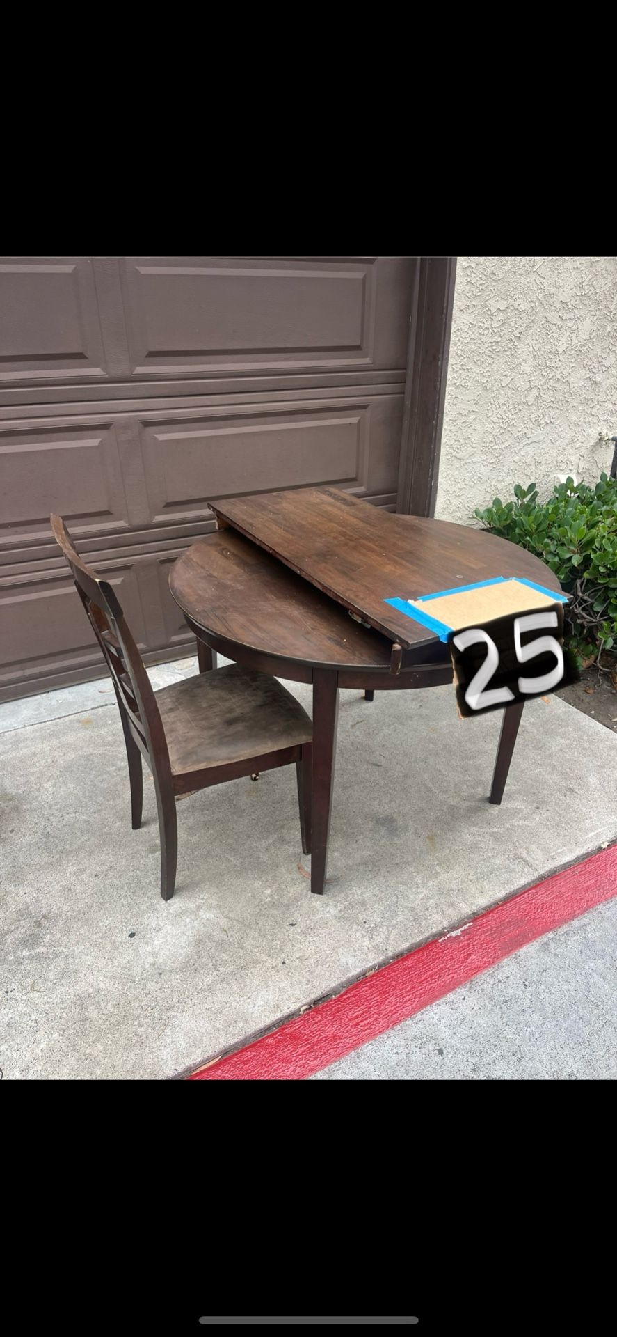 Dining Table With Leaf And Free Chair