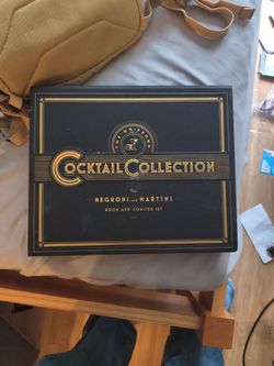Wm. Brown Cocktail Collection Negroni & Martini Book and Coaster Set