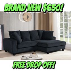 L Sectional Couch 🛋️ Brand New Free Local Drop Off ‼️ Left Or Right Chaise Available 