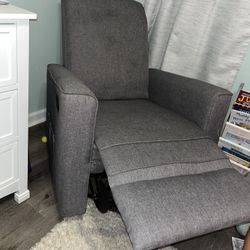 Reclining Swivel Rocking Chair - Gray
