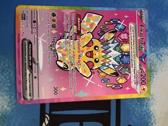 Pikachu ex Pokemon card pink