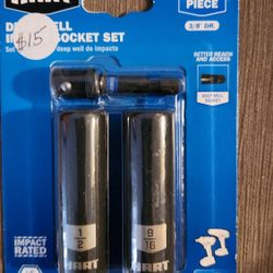 Hart 3/8 IMPACT 1/2" 9/16 Socket Set 