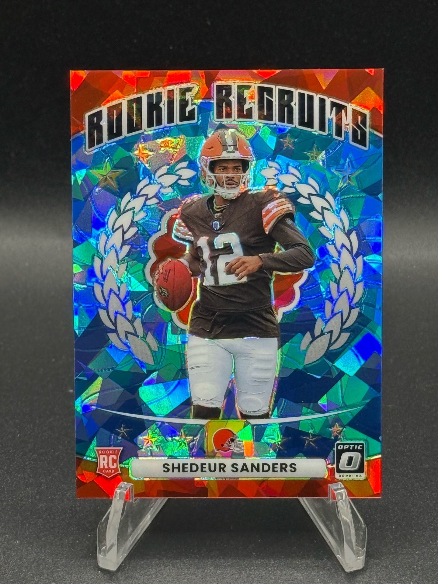 2025 Optic Rookie Recruits Ice #20 Shedeur Sanders RC #/55