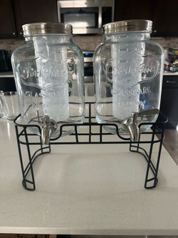 1 Gallon glass drink dispenser