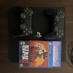 PS4 Pro NO HARD DRIVE, 2 DualShock 4 Controllers, 2 Games