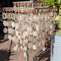 Mother of pearl lamp please read table light boho