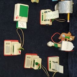 9 Vintage Office-Themed Ornaments 
