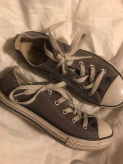 Size 2 bluish converse shoes