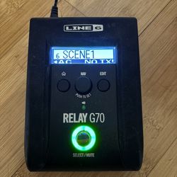 High End Digital Wireless Guitar System Line 6 Relay G70 & Relay TB516 G Transmitter 