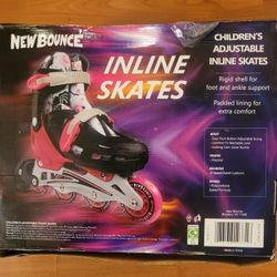 New Bounce- Adjustable inline Skates - great condition $35