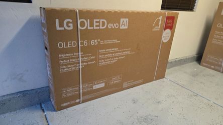 New 65 Inch LG Oled LG C6 Smart TV 4K UHD with 165 Hz refresh rate. Brand new in the box.