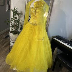 Yellow Quinceañera/Sweet 16 Dress