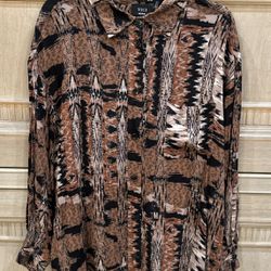 Geometric / Tribal  Print Tee Shirt Dress 