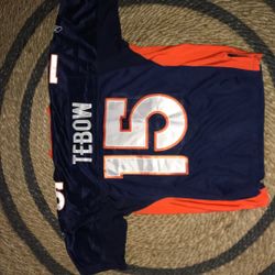 Tim Tebow Broncos Equipment Jersey Shirt Size 52