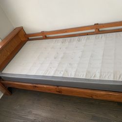 Twin Wood Bed Frame And Box Spring