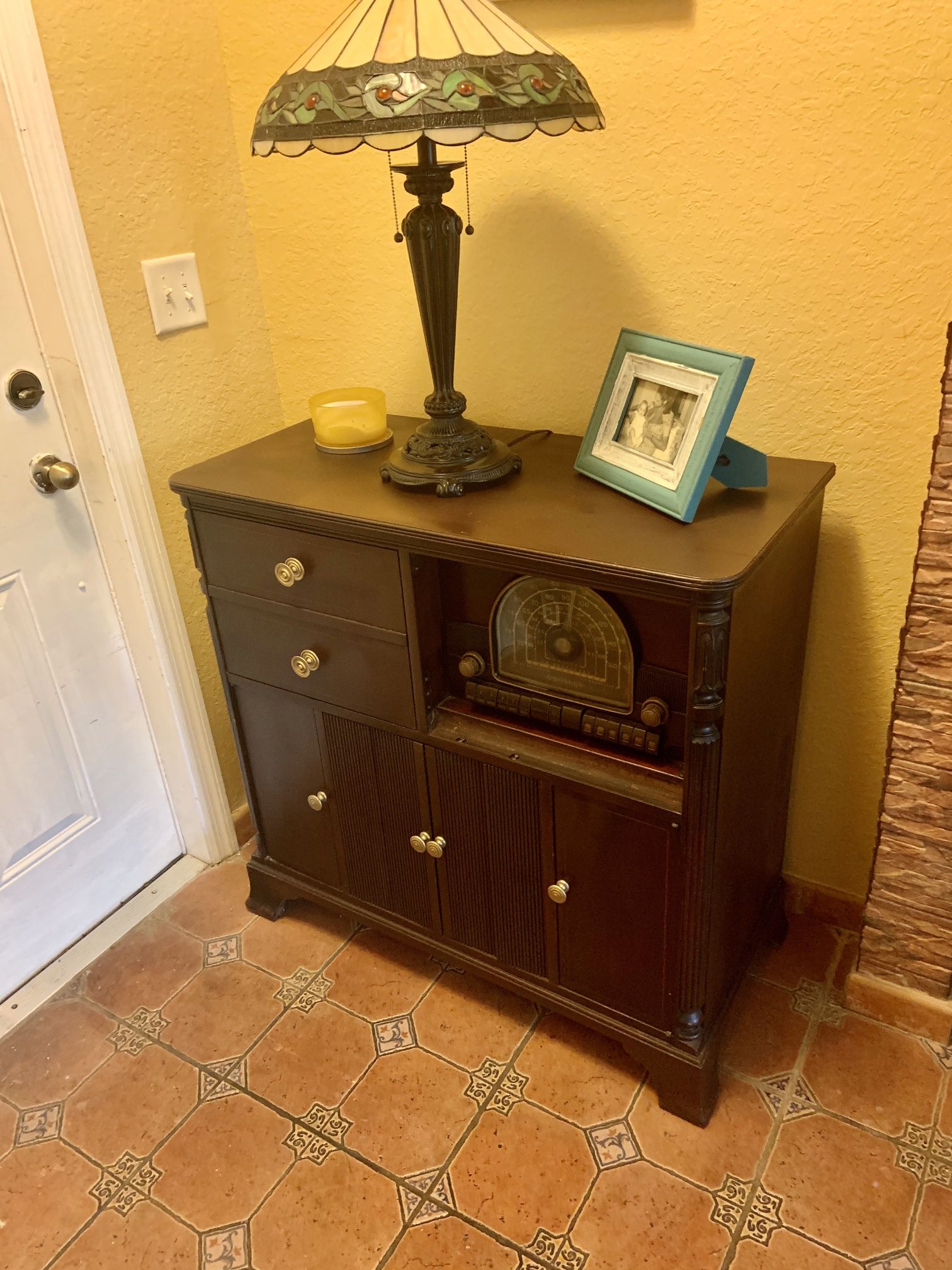 Antique Radio Cabinet 