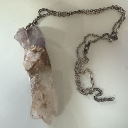 Gorgeous Quartz & Amethyst Necklace 