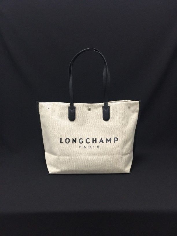Longchamp Large Canvas Tote Shoulder Bag Travel Bags