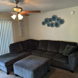 Sectional Couch And Ottoman $$650 O.B.O 