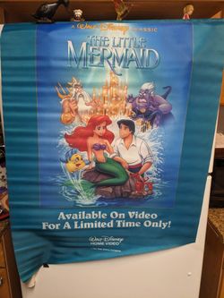 Little Mermaid Video Poster Discontinued