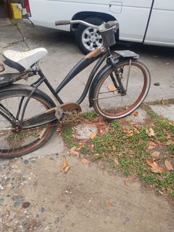 HUFFY CATALINA MEDIUM STEEL BEACH CRUISER SINGLE SPD BIKE RIDES GREAT 💯