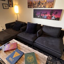 Couch Blue Sectional