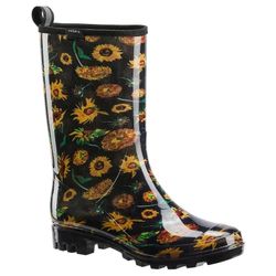 Rain Boots For Women, Mid Calf, PVC Mud Garden Boots