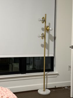 Gold and Marble Floor Lamp
