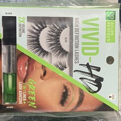 High definition Lashes with liner and lash adhesive 