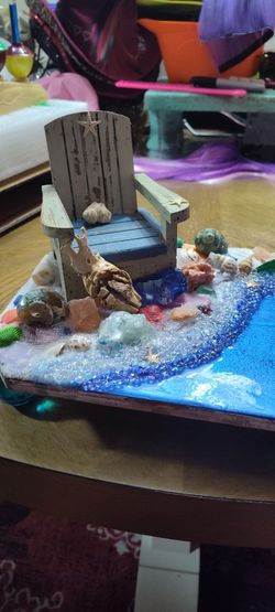 Beach Trinket/vanity Tray Handmade.
