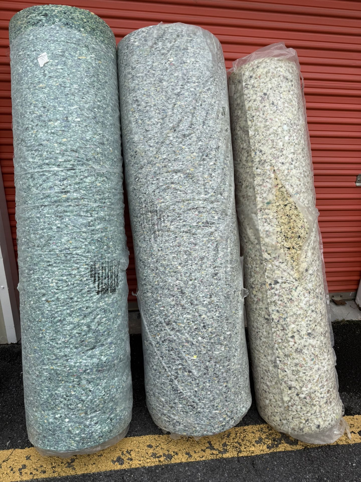 CARPET PAD ROLLS  2roll 1/2 inches 1 roll 5/16 inches