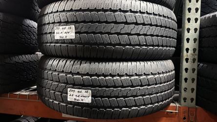 ✔️ Set of 4 Used Tires P275/65R18 GOODYEAR WRANGLER SRA 275/65R18 ALL SEASON TRUCK JEEP SUV TYRES 275 65 18
