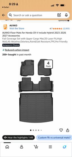 Honda crv mats