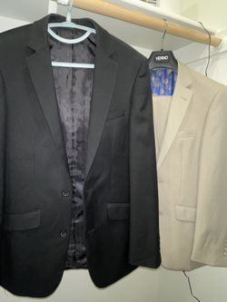 2 Suits for Sale – Black & Tan – Only $50 for Both!