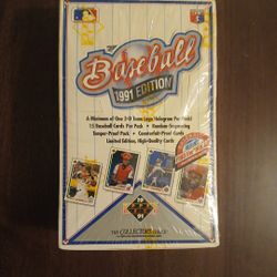 Sealed Box Of 1991 Upper Deck Cards