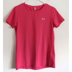 Under Armour Pink Heat Gear T-Shirt - Size XS