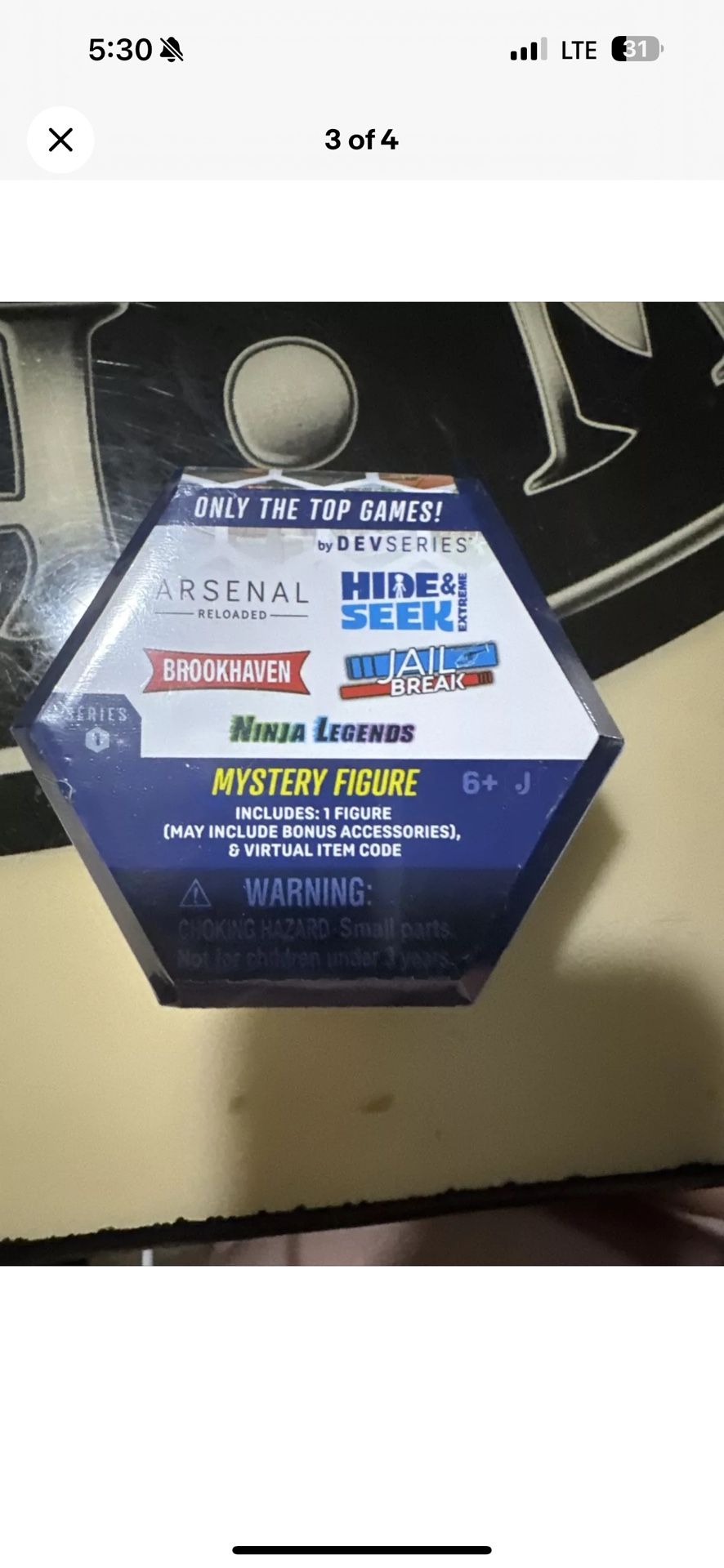 Roblox DevSeries Blind Mystery Figure Series 1 with Virtual Item Code 26 Count!