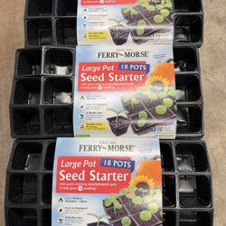 Ferry-Morse Reusable 18 Pot Seed Starting Plastic Tray