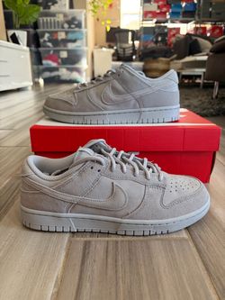 Men's Nike Dunk Low SE Shoes - Wolf Grey Suede - Size 7.5