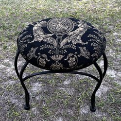 Vanity Stool New Upholstery Fabric 
