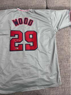 James Wood Signed Autograph Custom Jersey - Beckett Coa - Washington Nationals