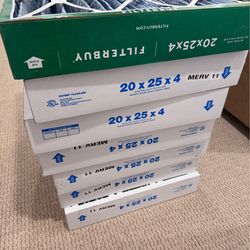 MERV 11 Air Filter 20x25x4 (Set of 7)