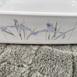 Classic Blue Iris Corning Casserole Dish
