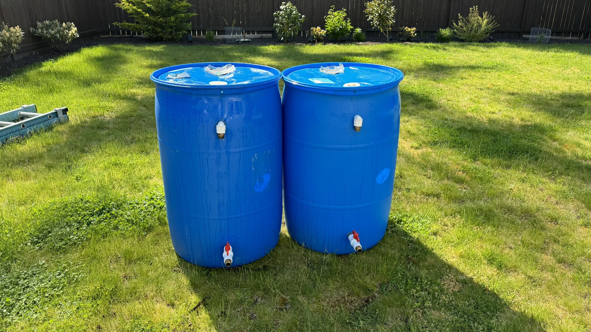 Two Ported Rain Barrels 