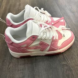 Pink and White Sartorial Stitching Out Of Office Off White